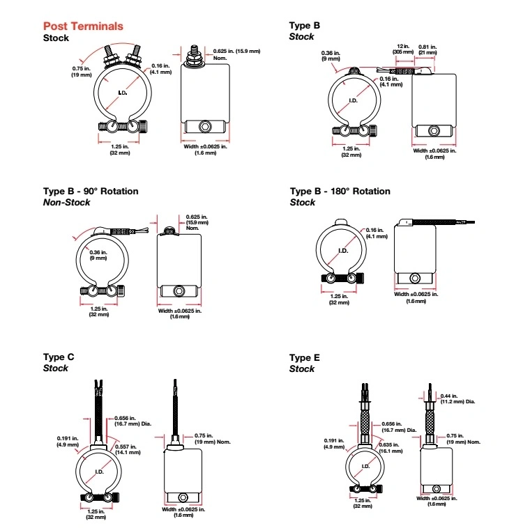 Nozzle Band Heater for Industrial Die Plastic Process Injection Equipment