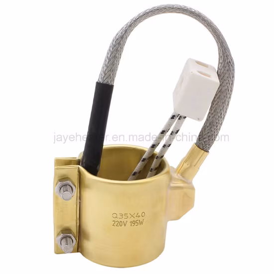 Нагреватель с латунной лентой Нагревательный элемент из литой под давлением меди Нагреватель с медной лентой